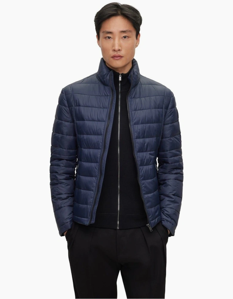 Solid Patterned Puffer Jacket