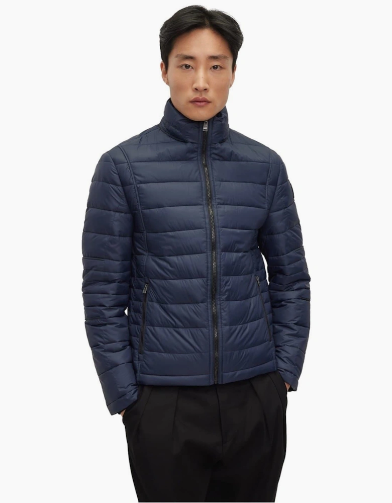 Solid Patterned Puffer Jacket