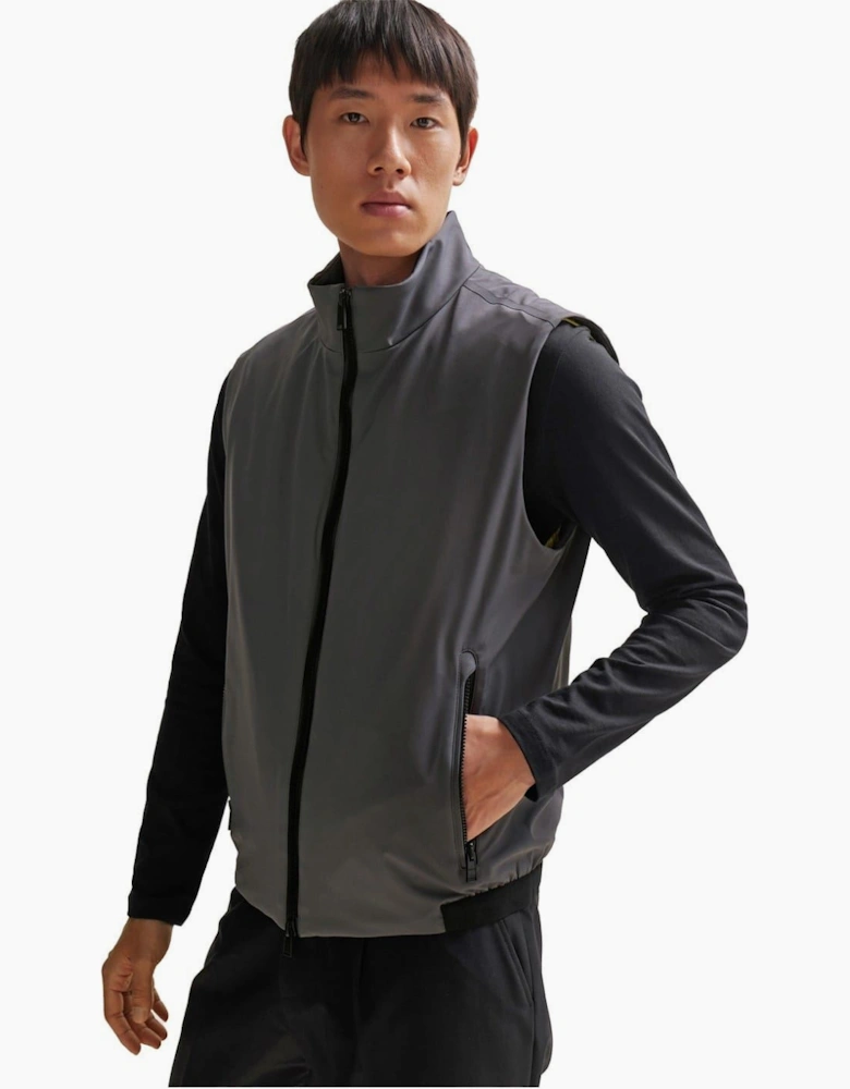 Solid Patterned Regular Fit Vest