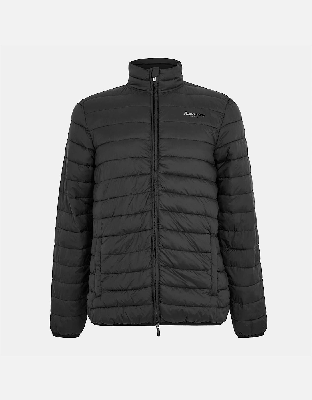 Aquascutum Men's Black Puffer Jacket  Regular/42 Extra Large
