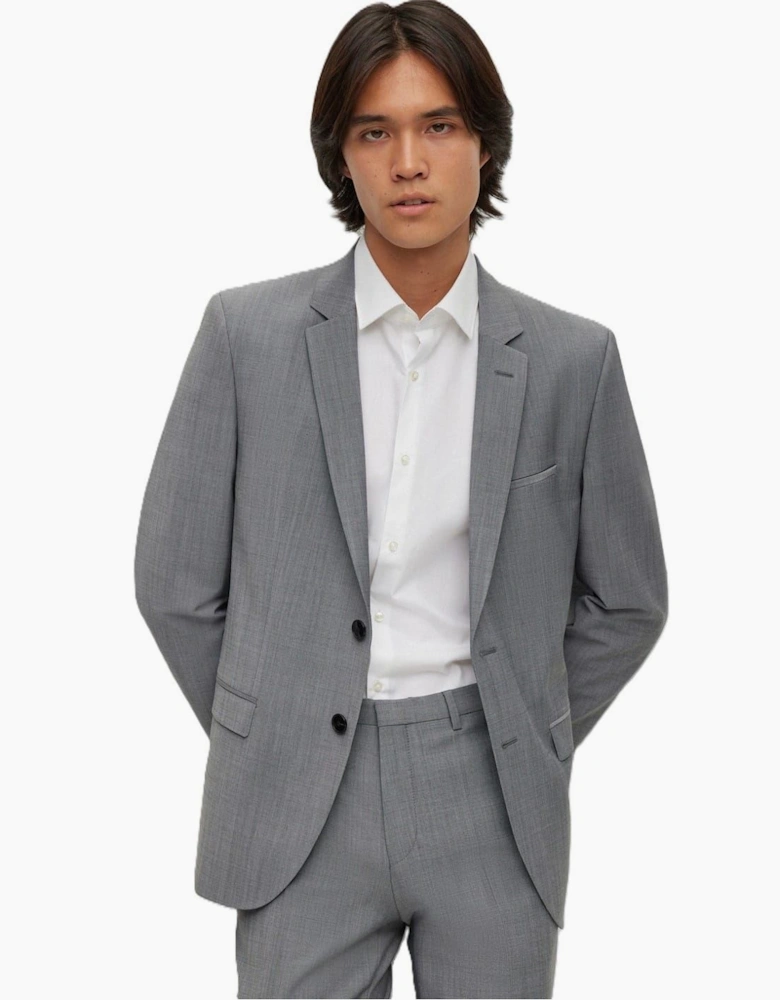 Solid Patterned Blazer with Flap and Chest Pocket