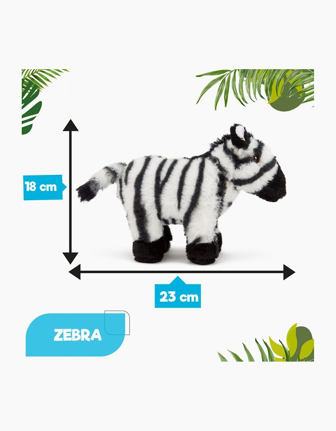 Co Zebra Soft Toy 23 Cm Eco