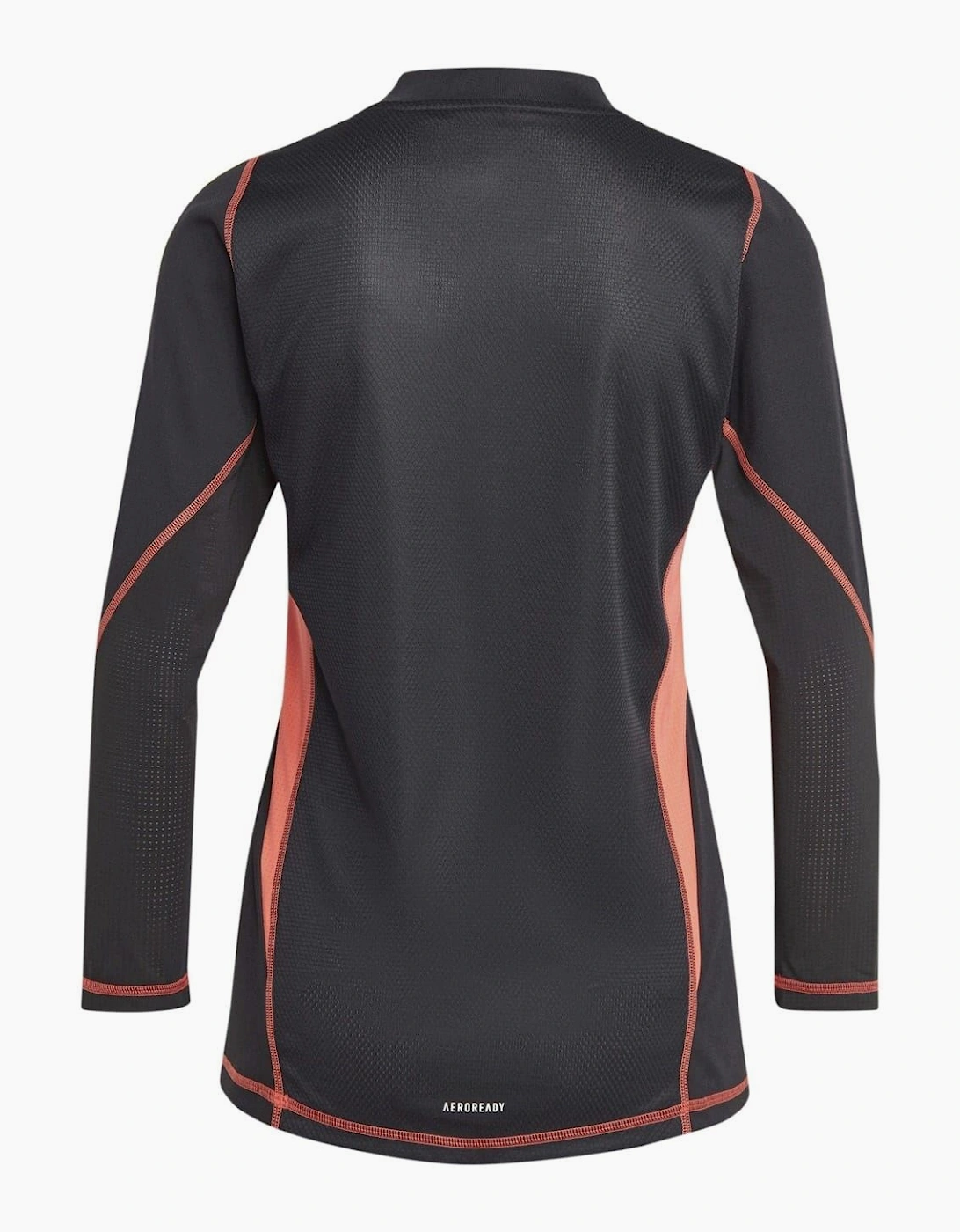 Mock Neck Three Quarter Sleeve Jersey T-Shirt