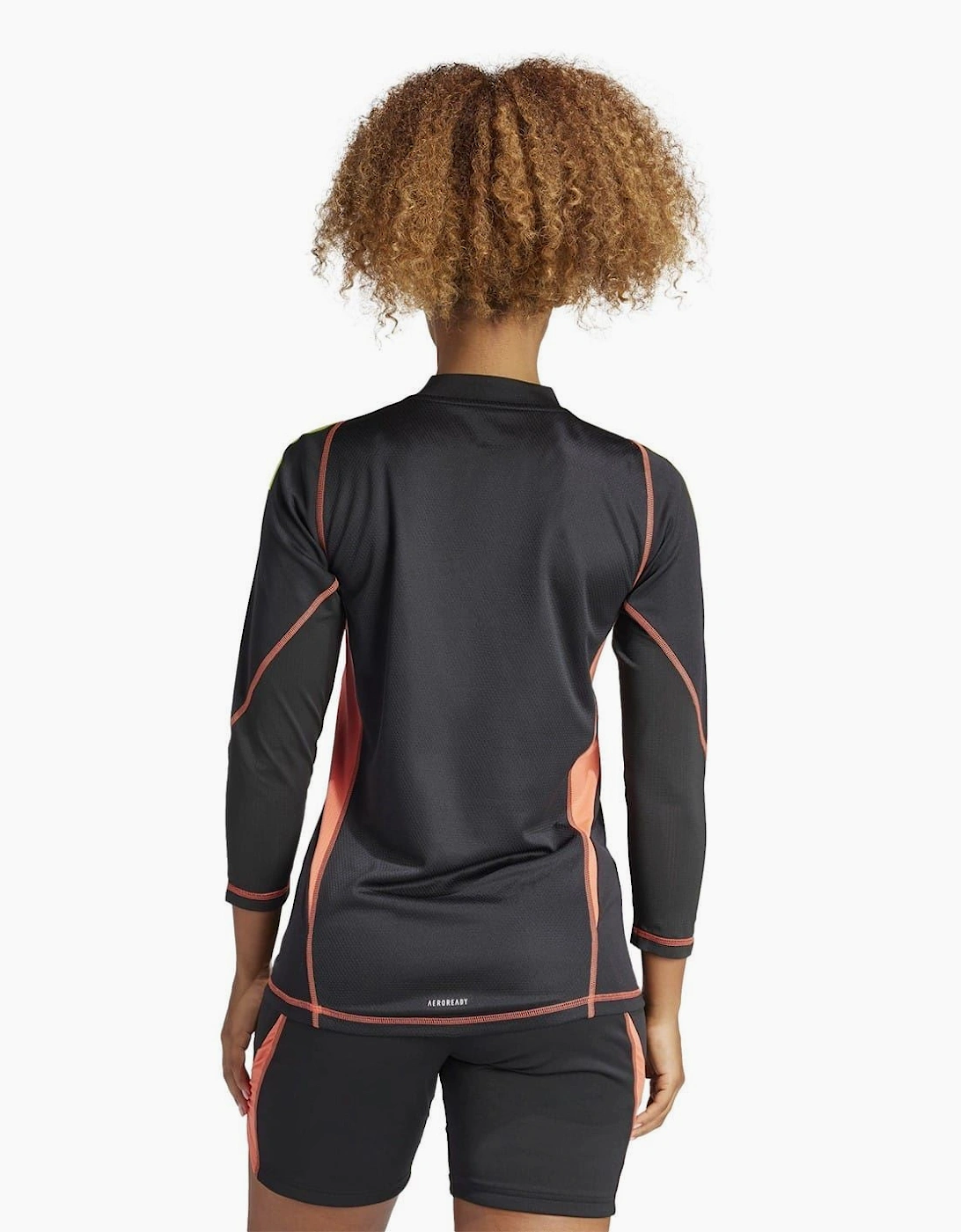 Mock Neck Three Quarter Sleeve Jersey T-Shirt