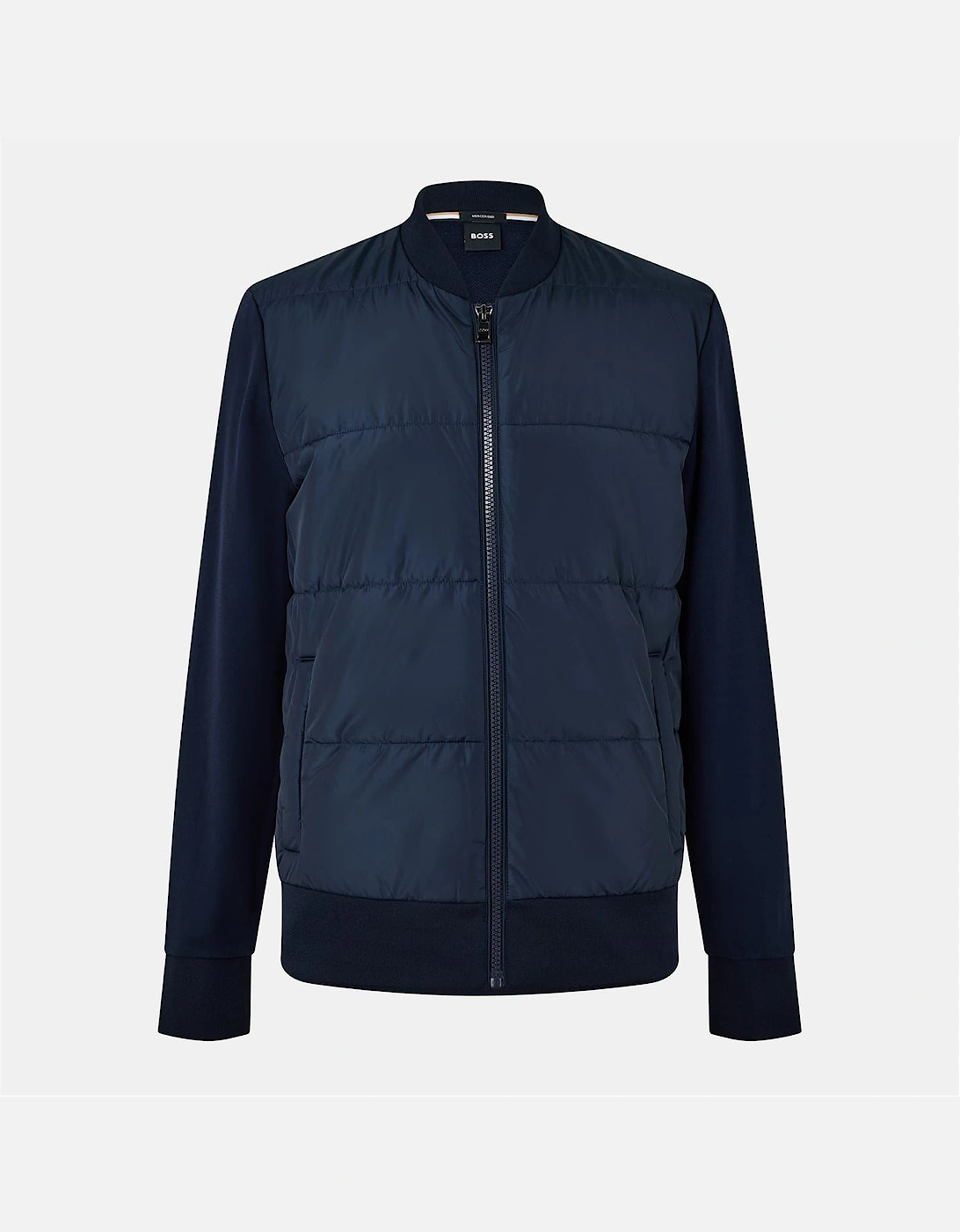 Skiles Solid Patterned Hybrid Jacket with Ribbed Cuff, 2 of 1