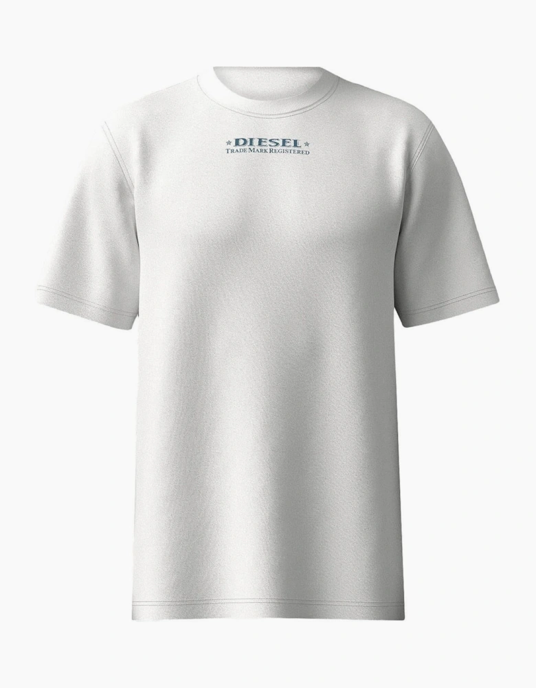 Upside Down Back Print Regular Fit T-Shirt