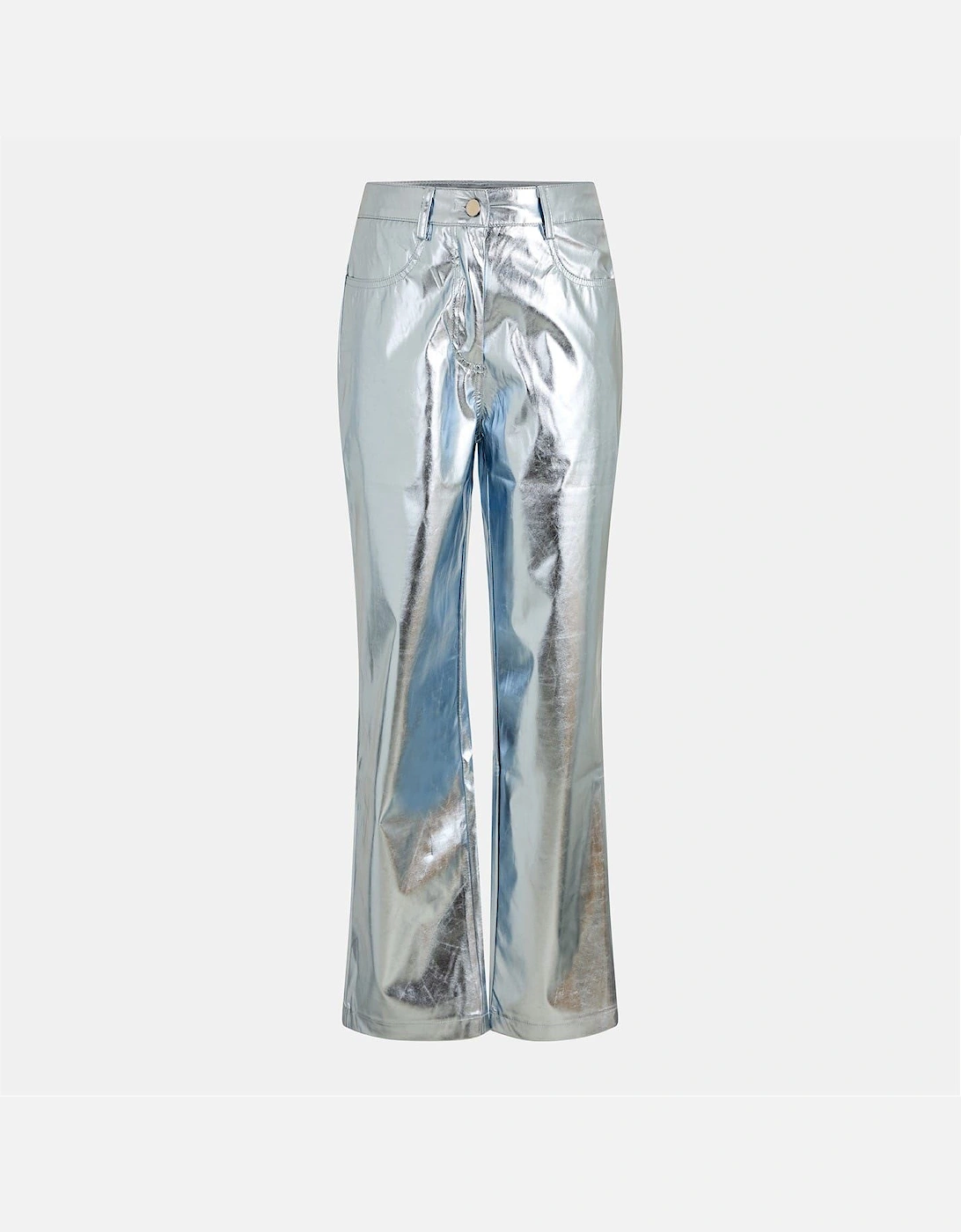 Metallic Patterned Wide Leg Trousers