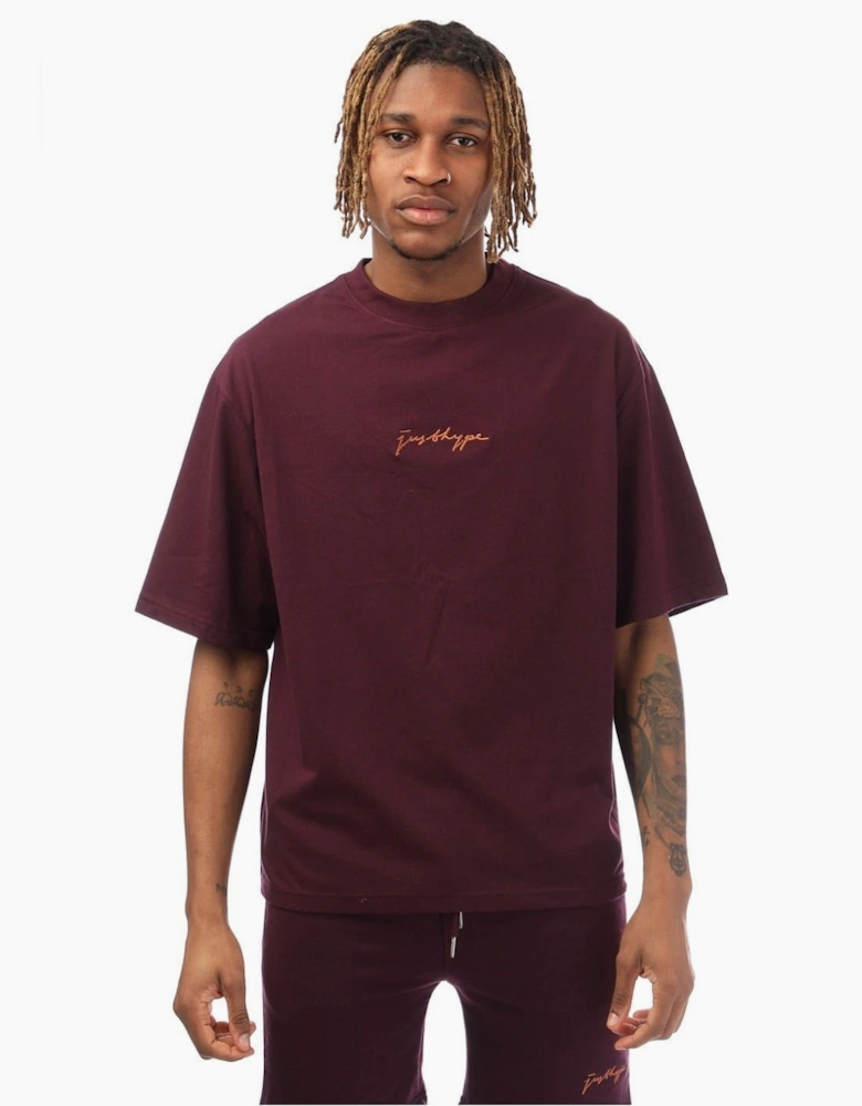 Oversize Fit Signature Print T-Shirt