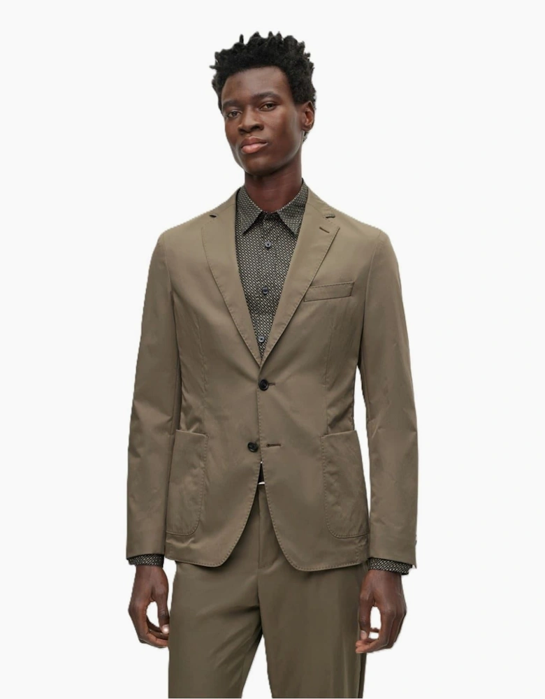 Solid Patterned Lapel Collared Full Suit