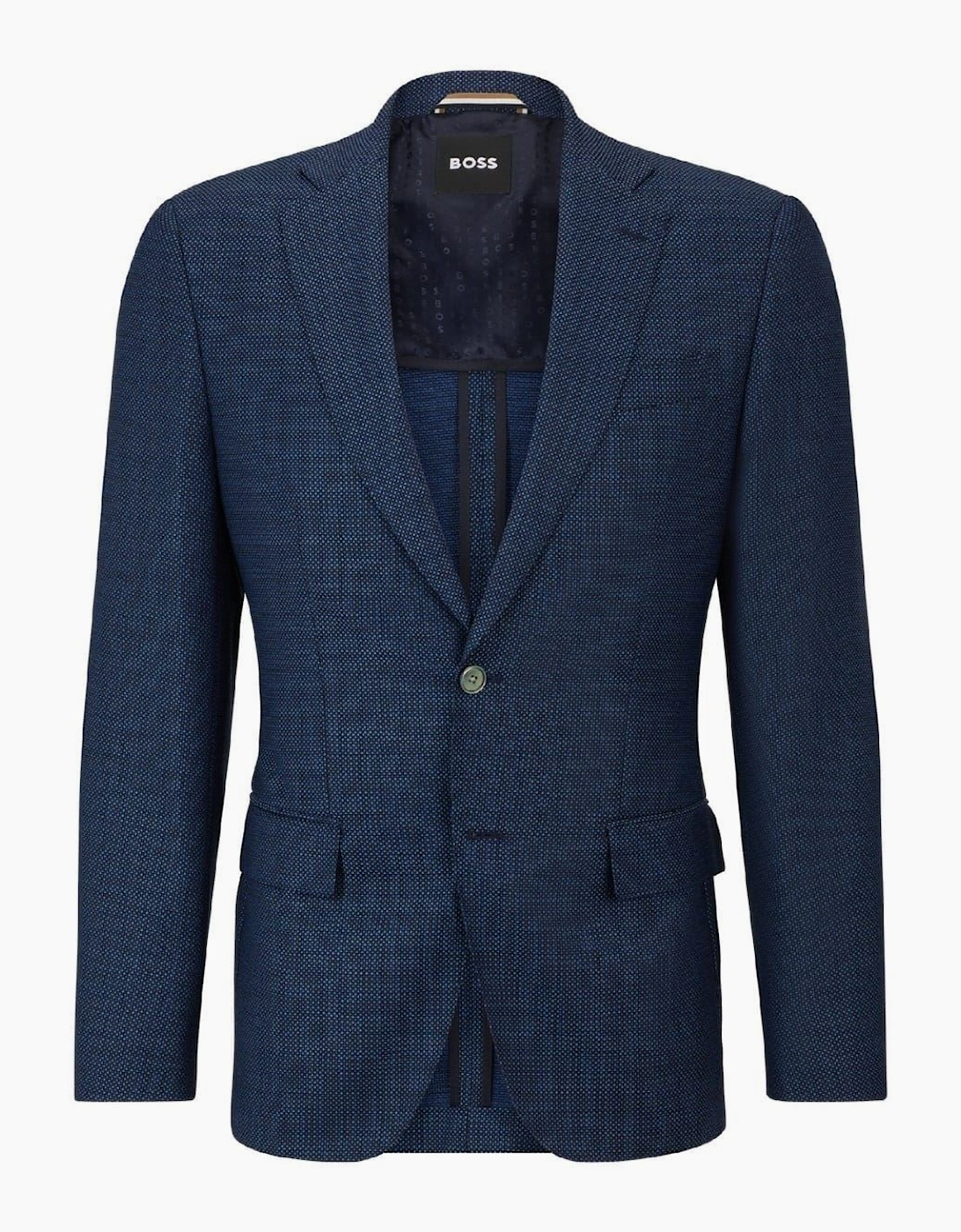 Hutson Regular Fit Textured Elbow Patch Blazer