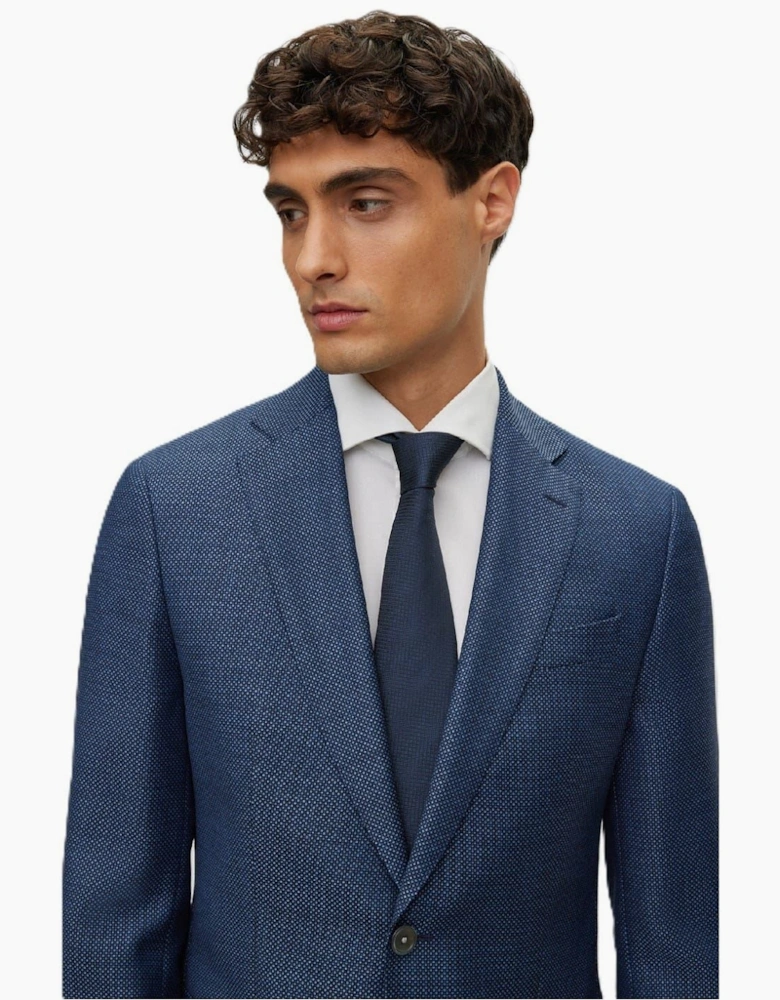 Hutson Regular Fit Textured Elbow Patch Blazer