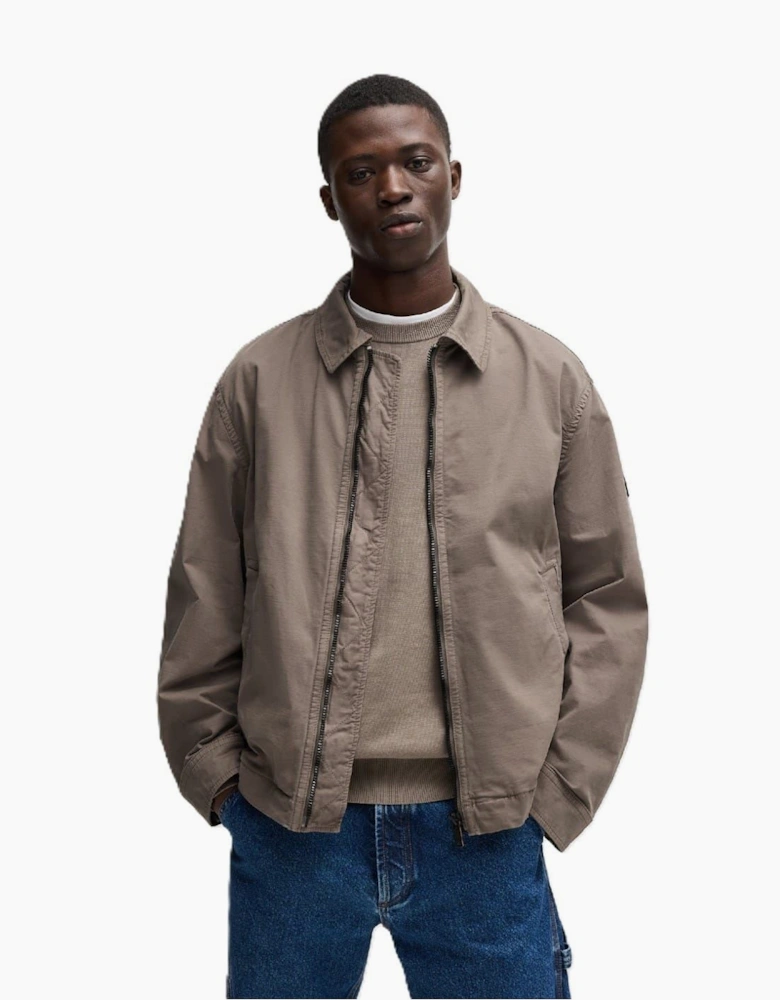 Ocrush Solid Patterned Side Pocket Overshirt