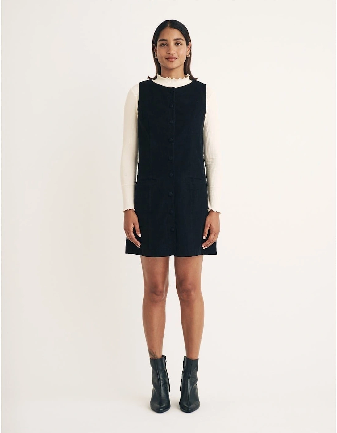 Ned Crew Neck Mini A-Line Dress