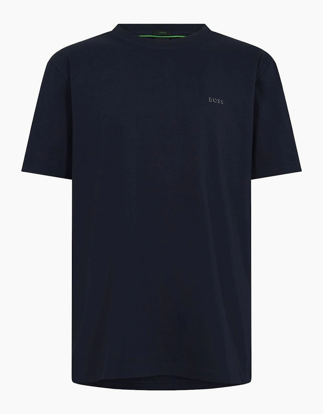 Hugo Boss Men's Black Boss Green T Shirt With Logo Design Stretch Cotton  36 S