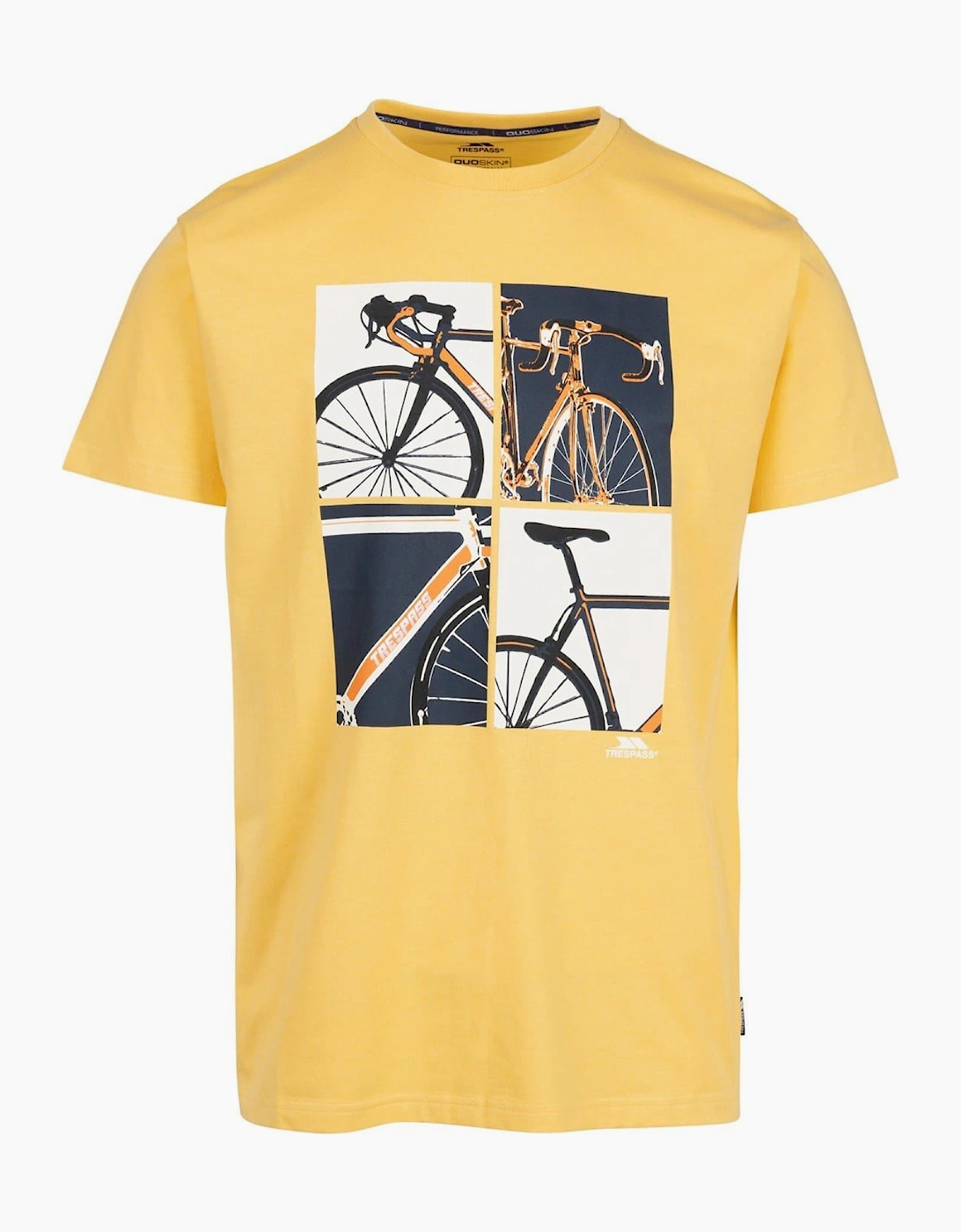 Bicycle Graphic Crew Neck Short Sleeve Jersey T-Shirt