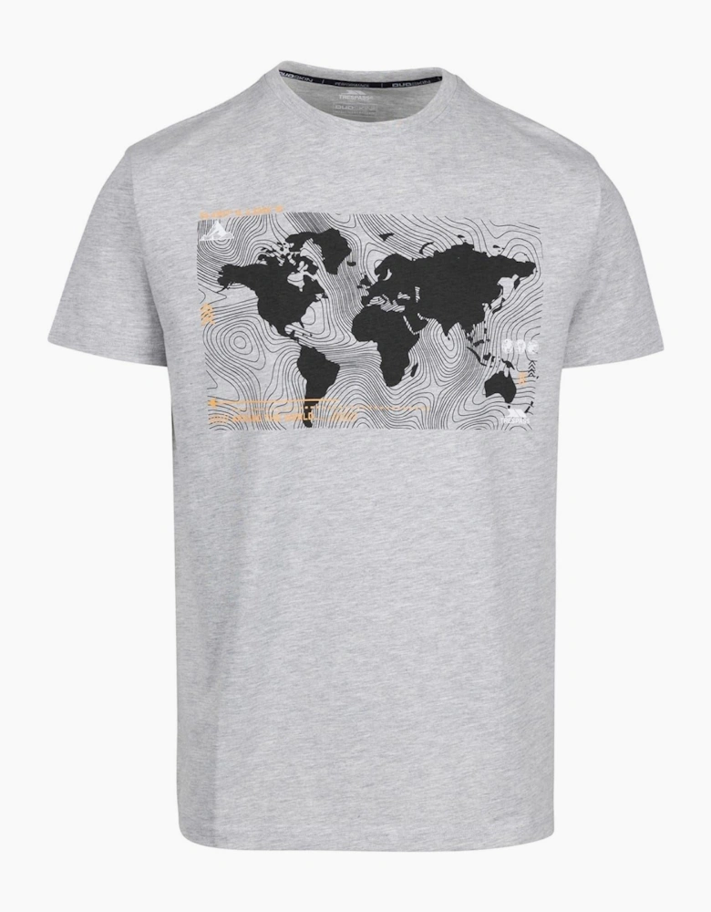 Chera Geographic Print Crew Neck Short Sleeve T-Shirt