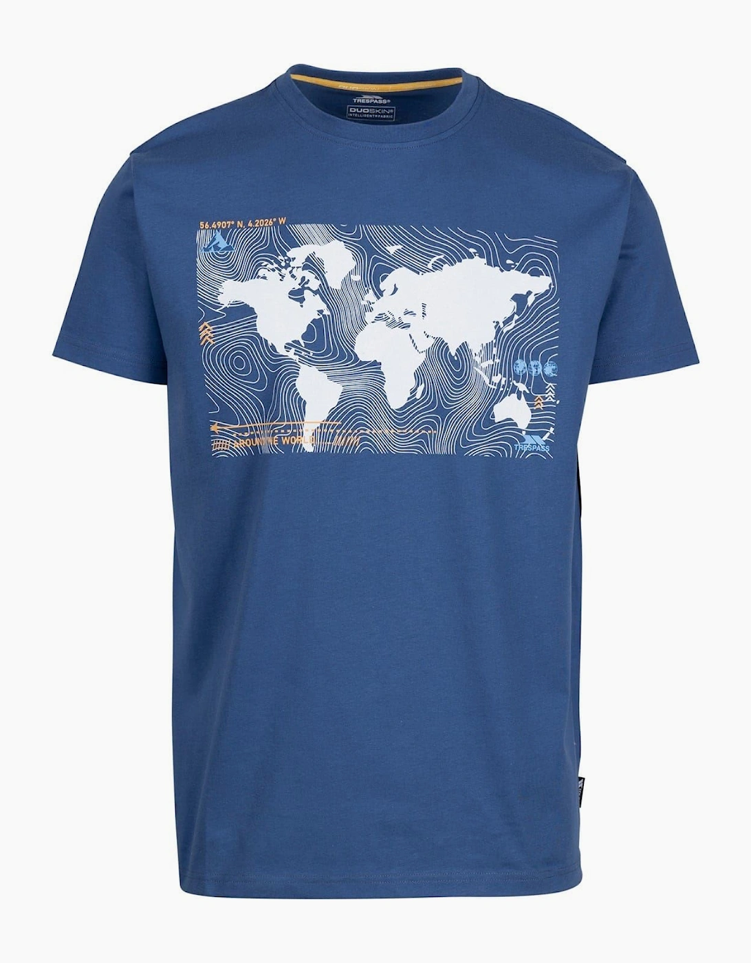 Chera Geographic Print Crew Neck Short Sleeve T-Shirt