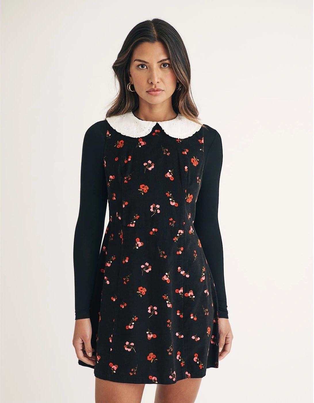 Mpl Collared Neck Mini A-Line Dress