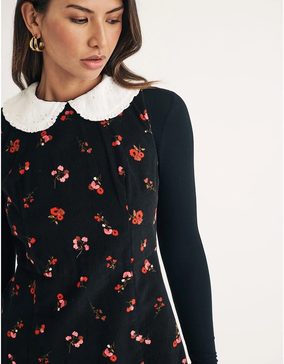 Mpl Collared Neck Mini A-Line Dress
