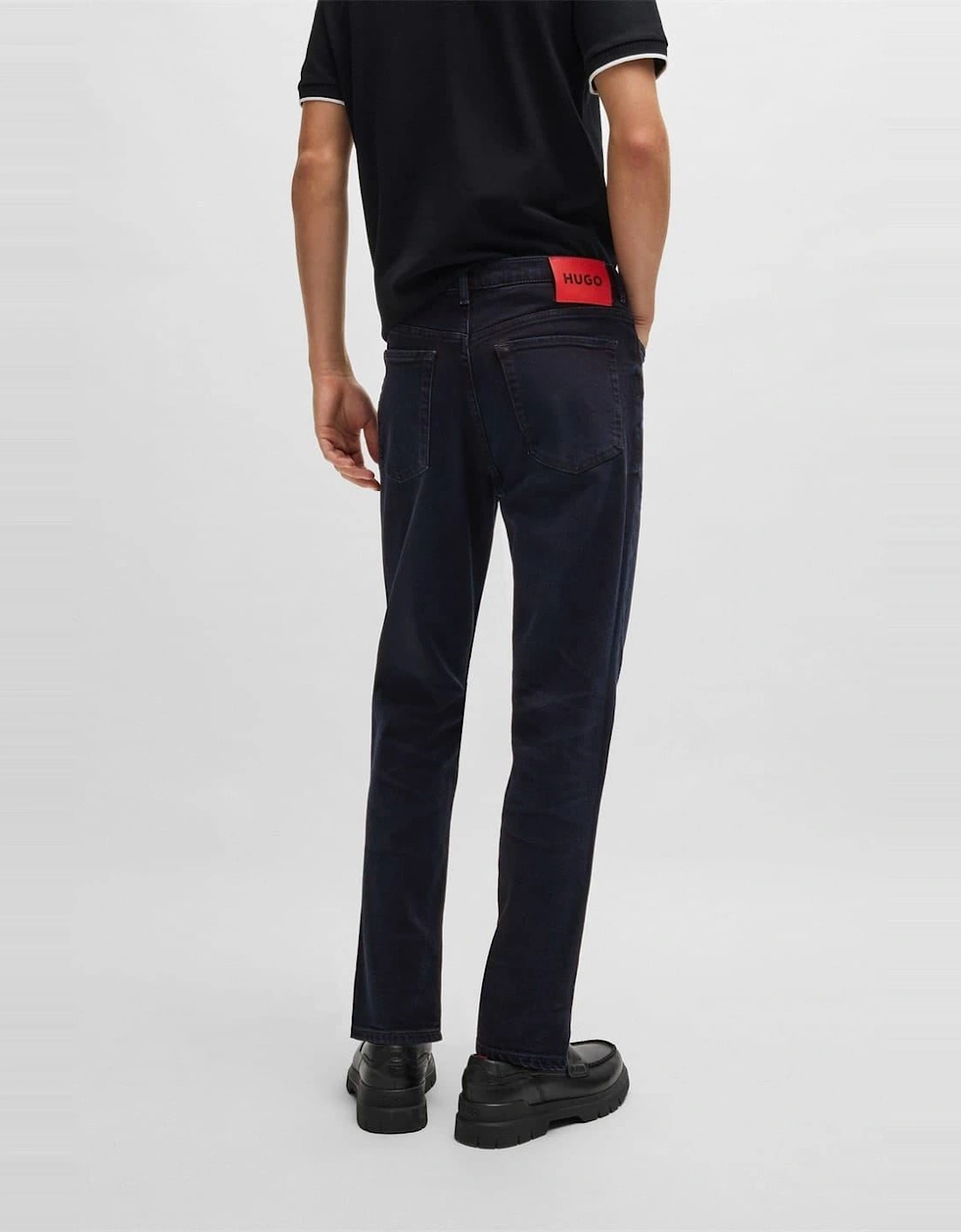Tapered Fit Five Pocket Jeans