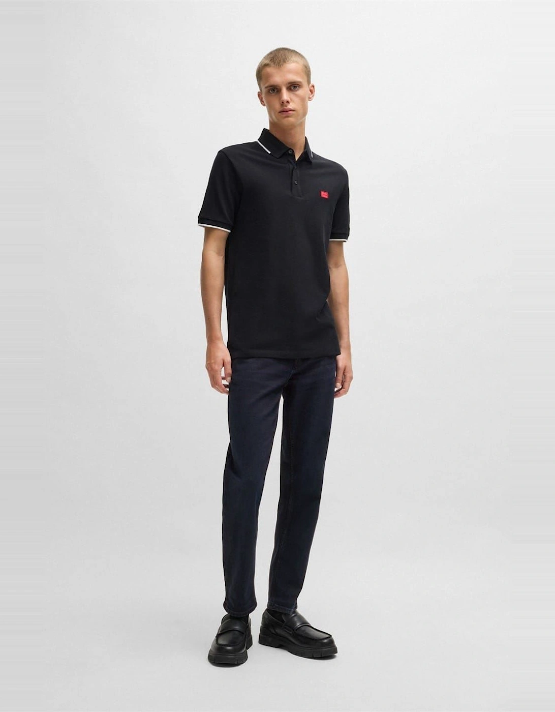 Tapered Fit Five Pocket Jeans