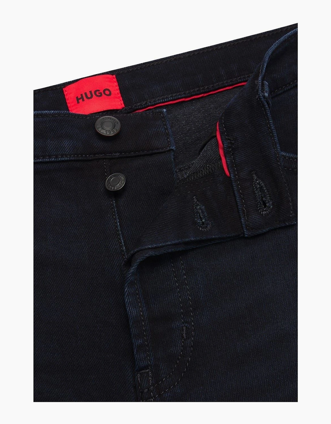 Tapered Fit Five Pocket Jeans