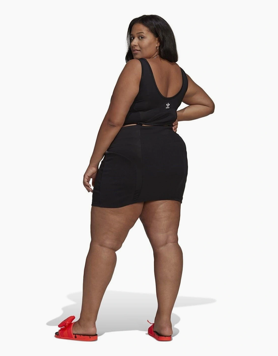 Rib Scoop Neck Mini Bodycon Dress
