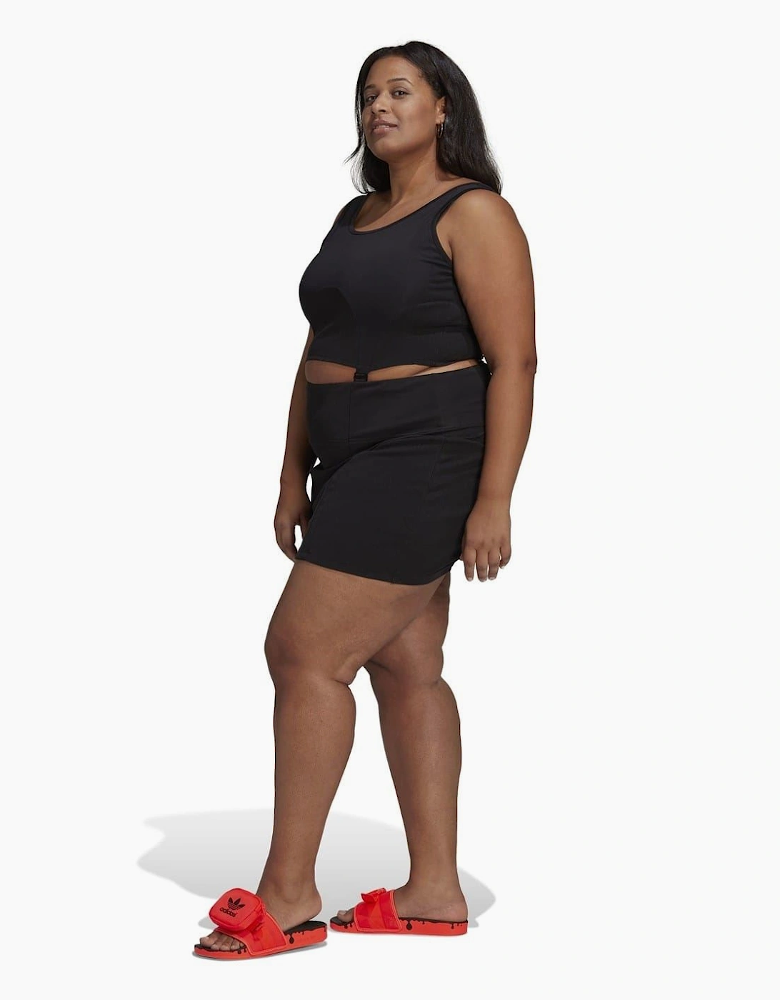 Rib Scoop Neck Mini Bodycon Dress