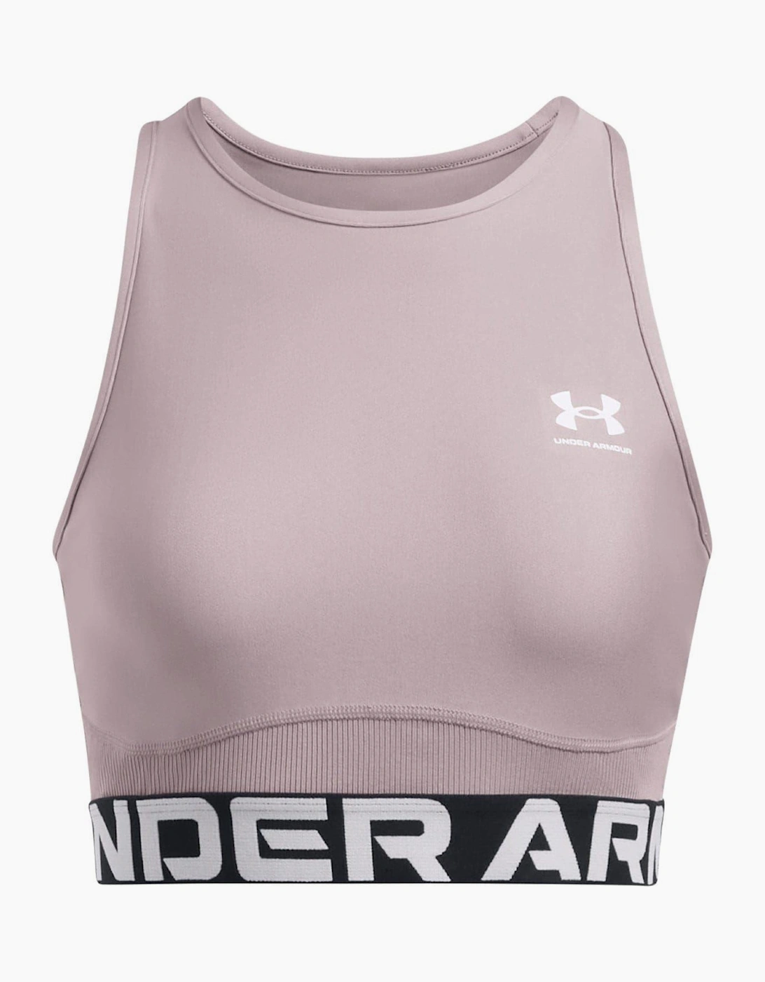 Under Armour Women's Grey Heatgear Crew Neck Snug Fit Tank - Size: 14
