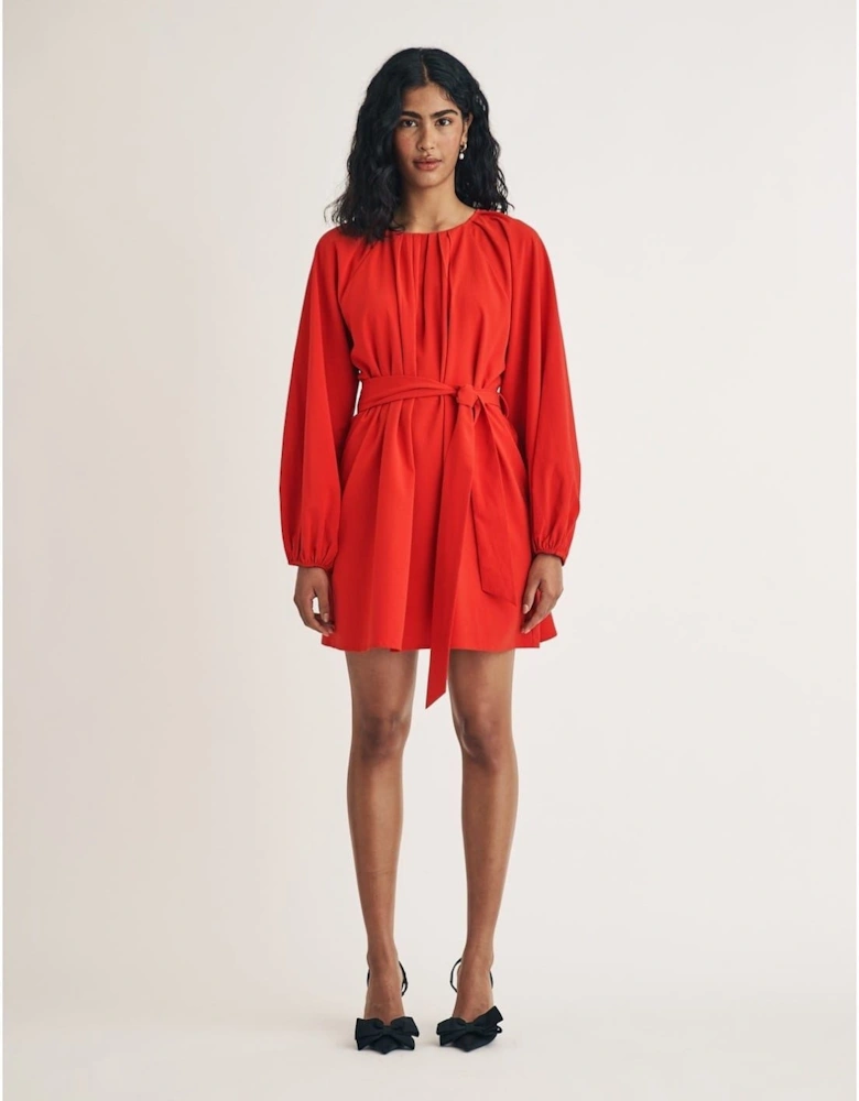 Mayall Crew Neck Mini A-Line Dress