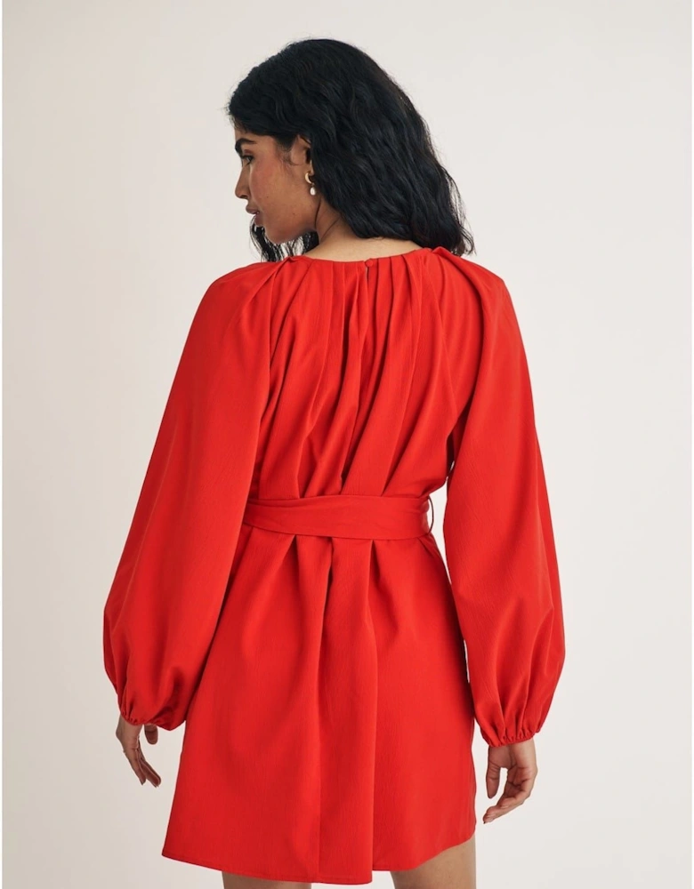 Mayall Crew Neck Mini A-Line Dress