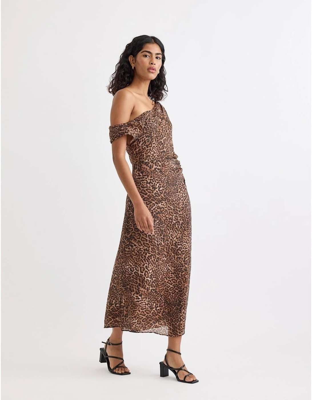 Skylar One Shoulder Midi Slip Dress