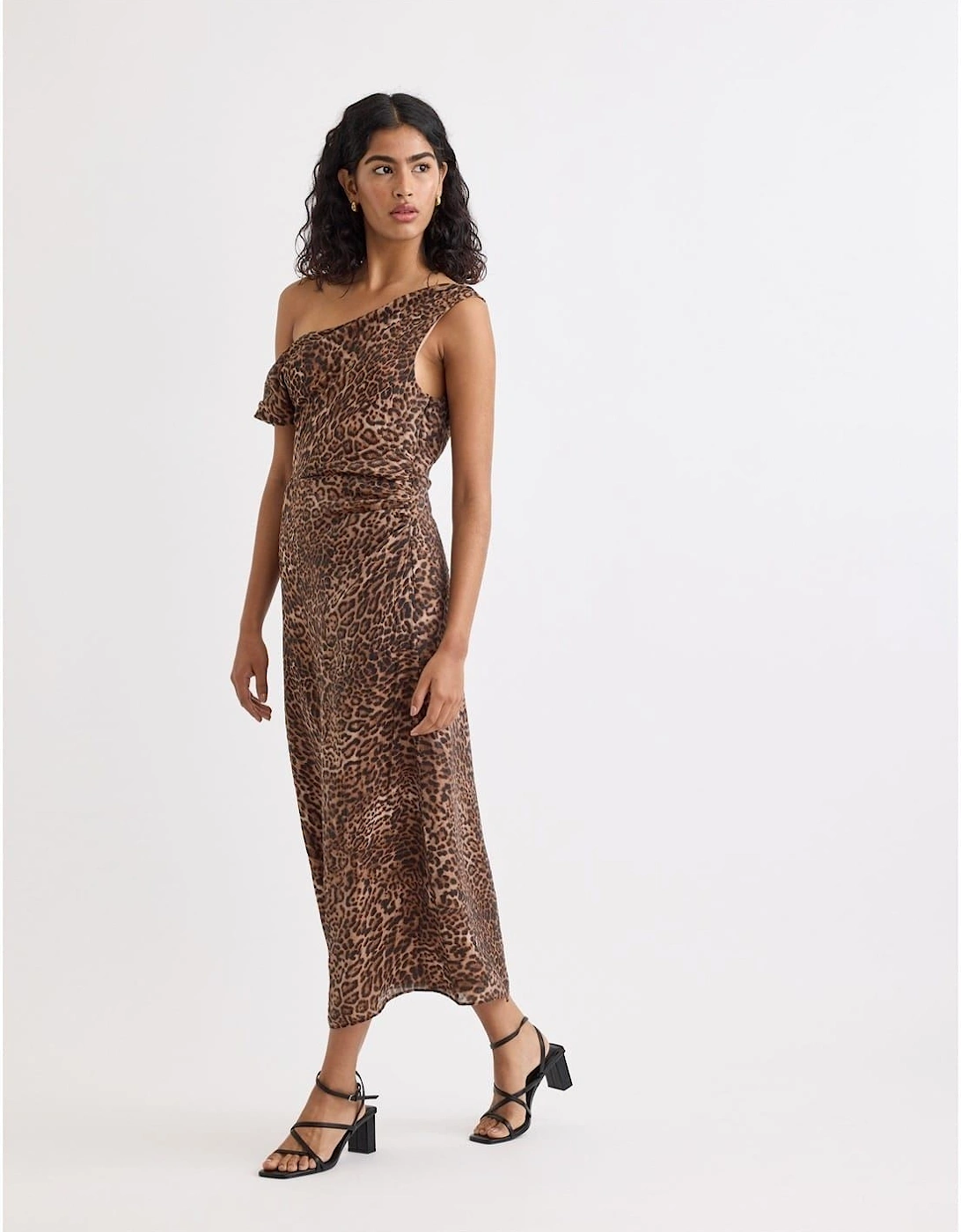 Skylar One Shoulder Midi Slip Dress
