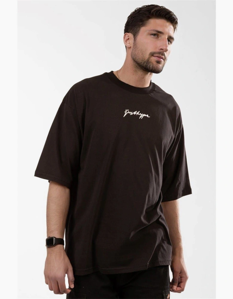 Regular Fit Lettering Crew Neck T-Shirt