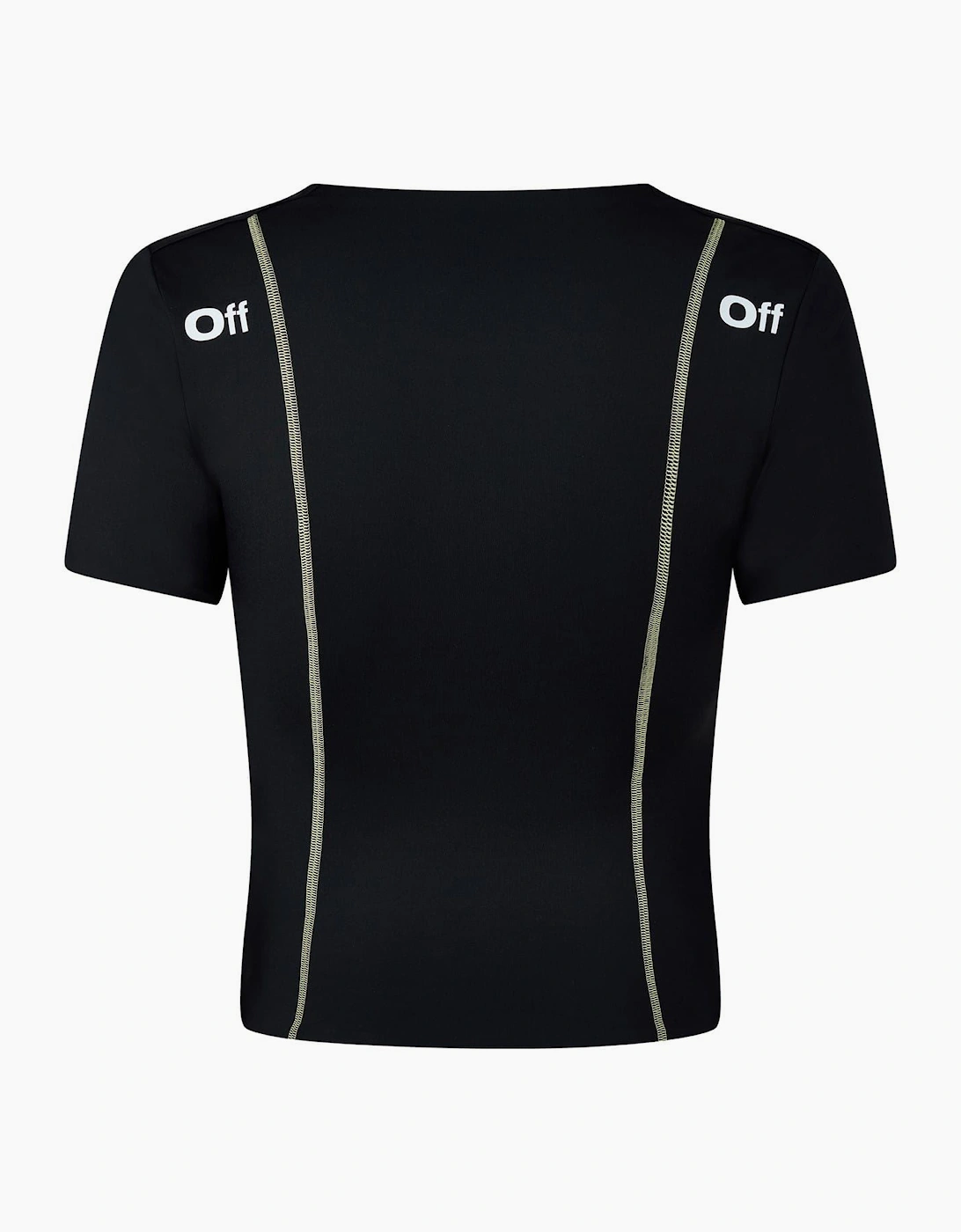 Cropped Square Neck Regular Fit T-Shirt