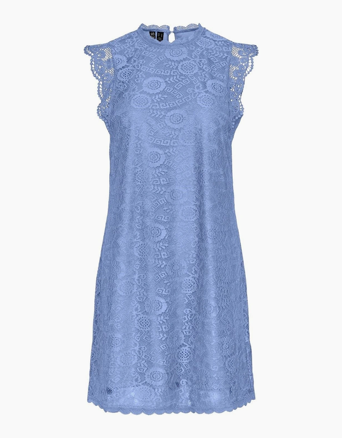Kni High Neck Mini A-Line Dress