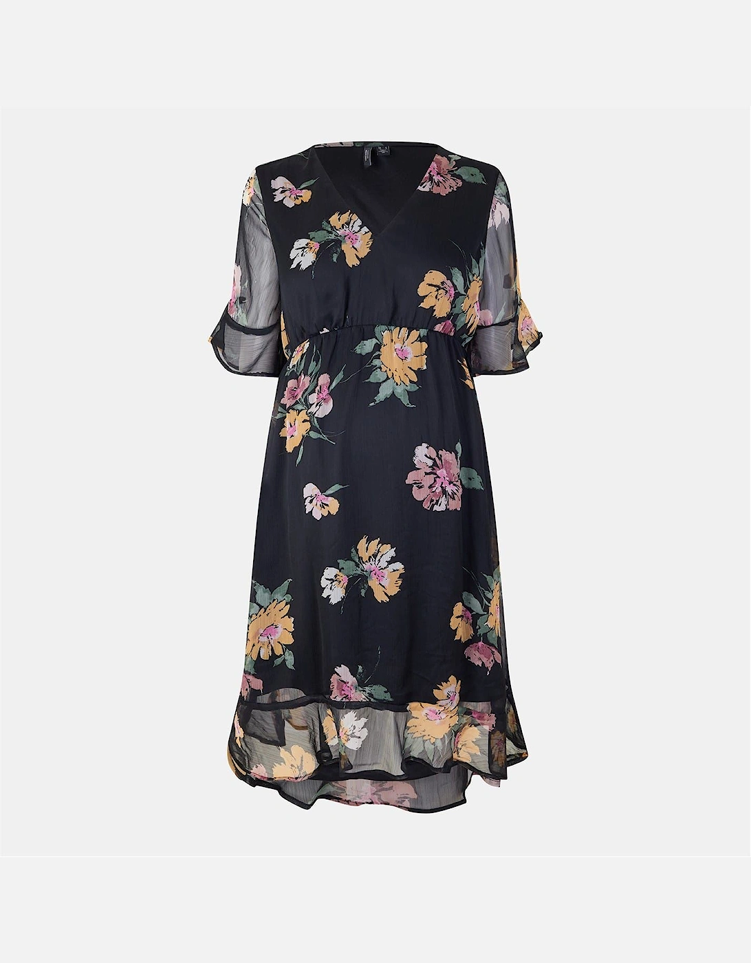 Mo Smilla V-Neck Midi Milkmaid Dress, 2 of 1