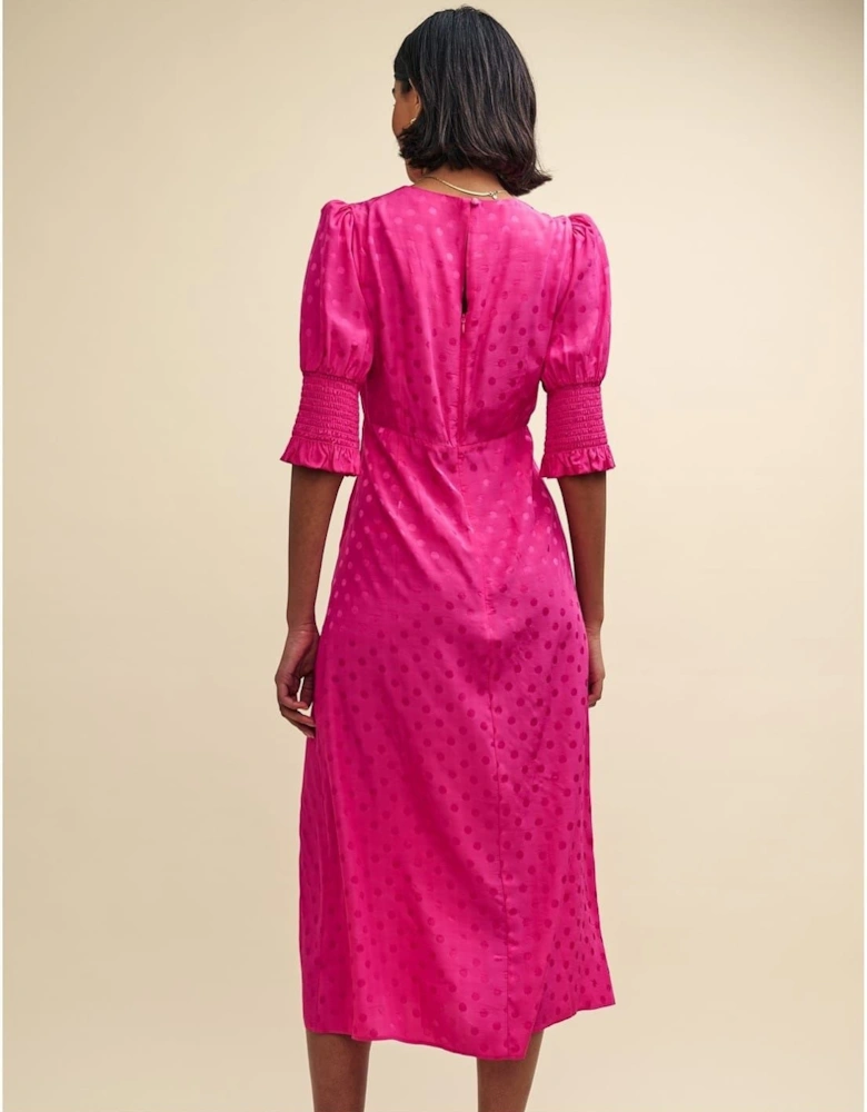 Luna Midi Dress Crew neck