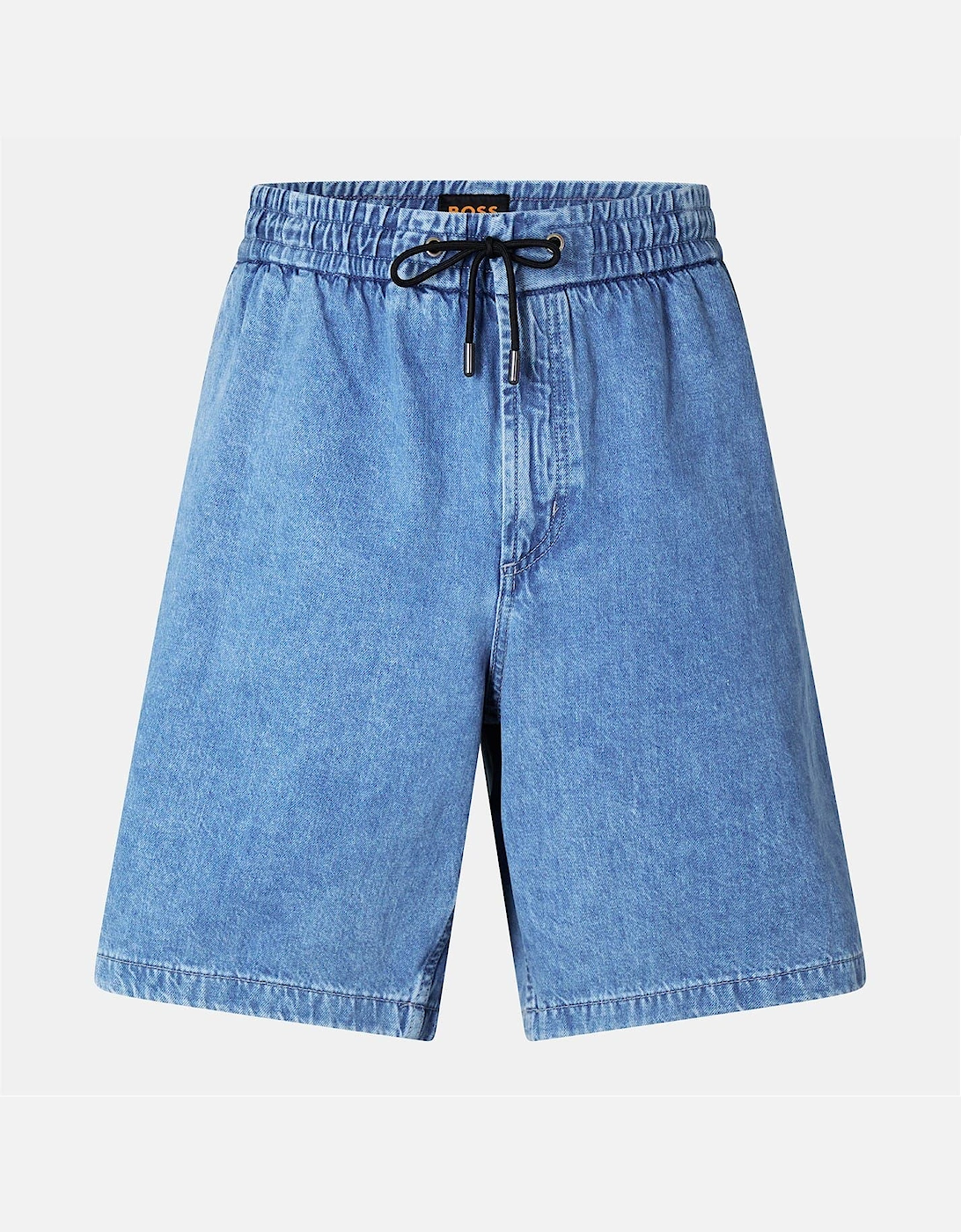 Denim Bermuda Shorts with Metal Drawcord, 2 of 1