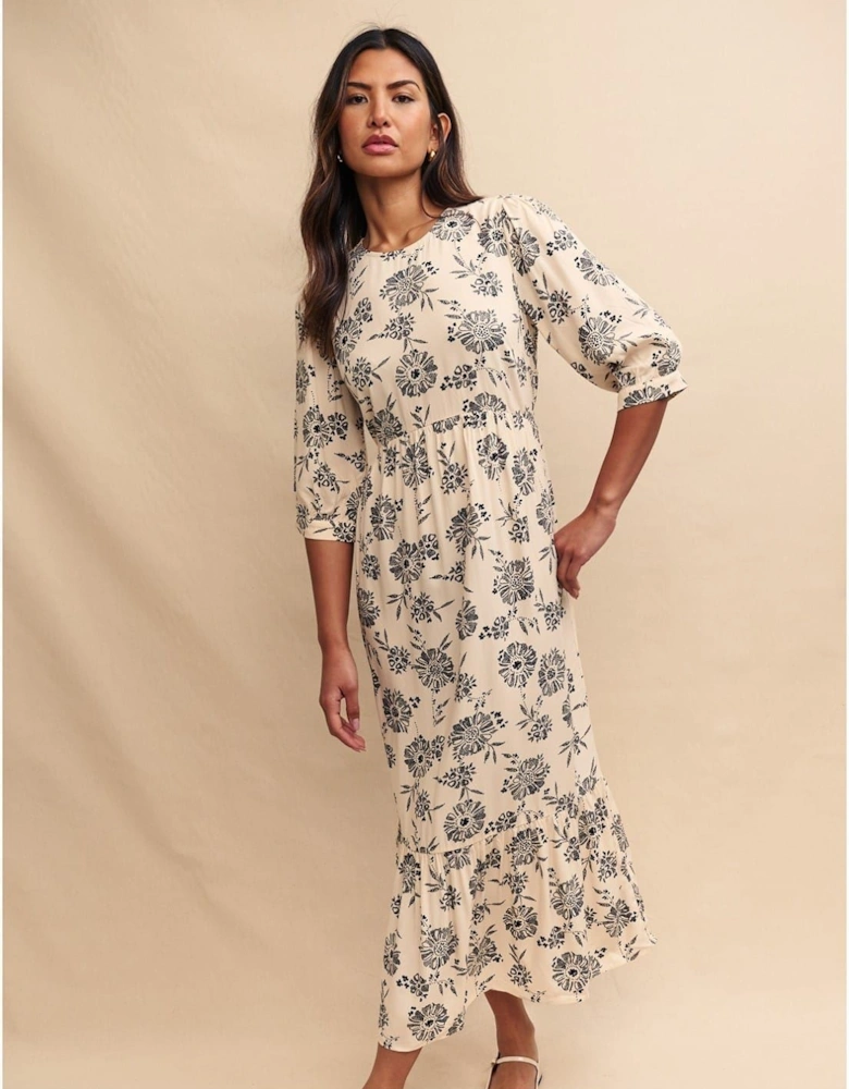 Rachel Crew Neck Midi Dress