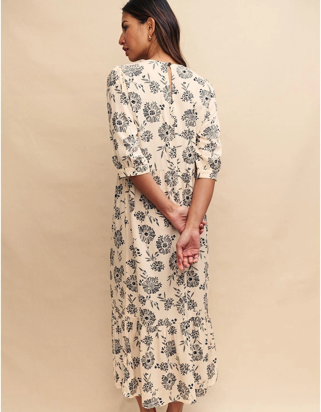 Rachel Crew Neck Midi Dress