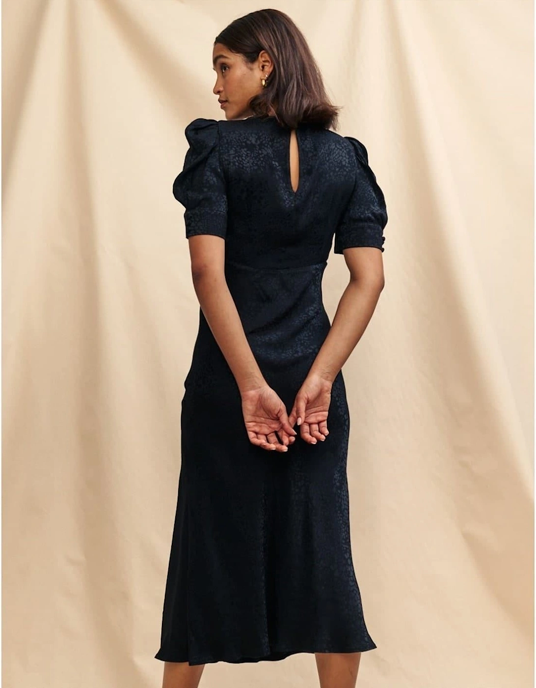 Moira Crew Neck Midi Slip Dress