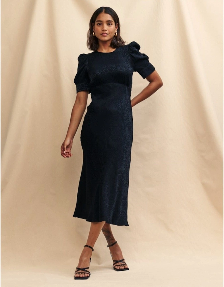 Moira Crew Neck Midi Slip Dress