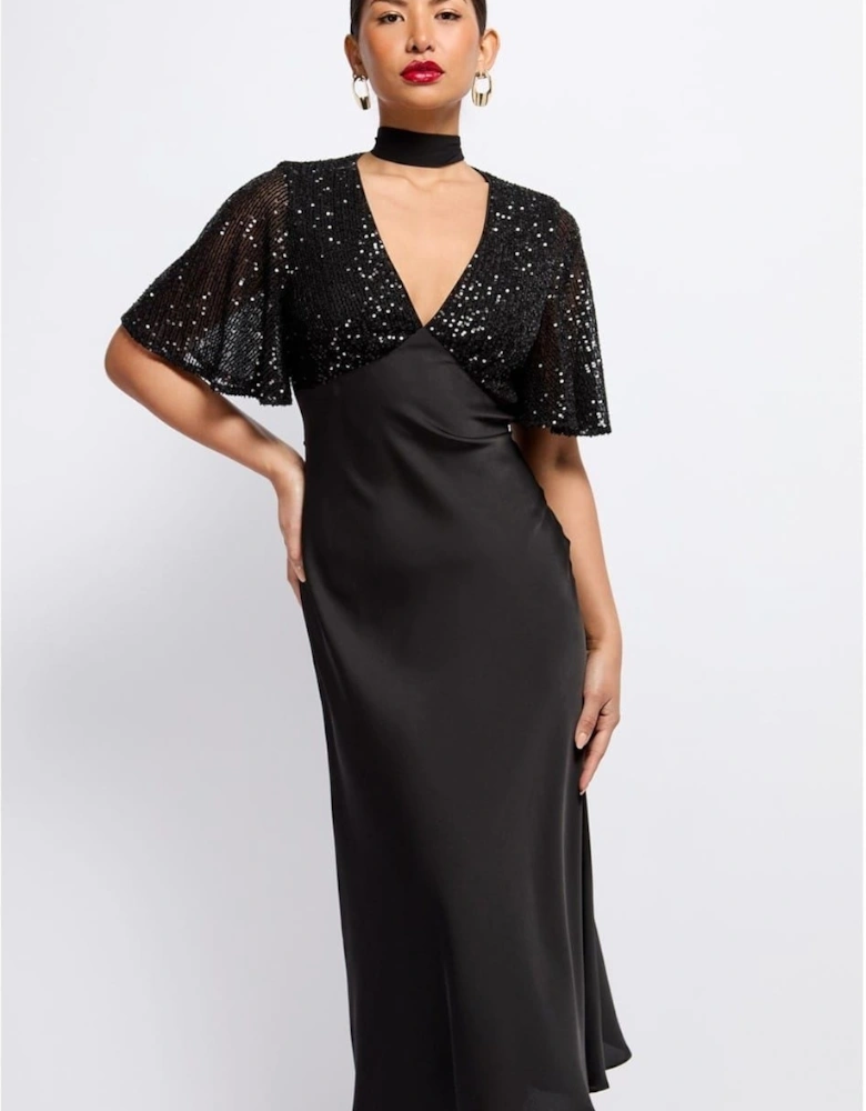 Maxi V-Neck Slip Dress