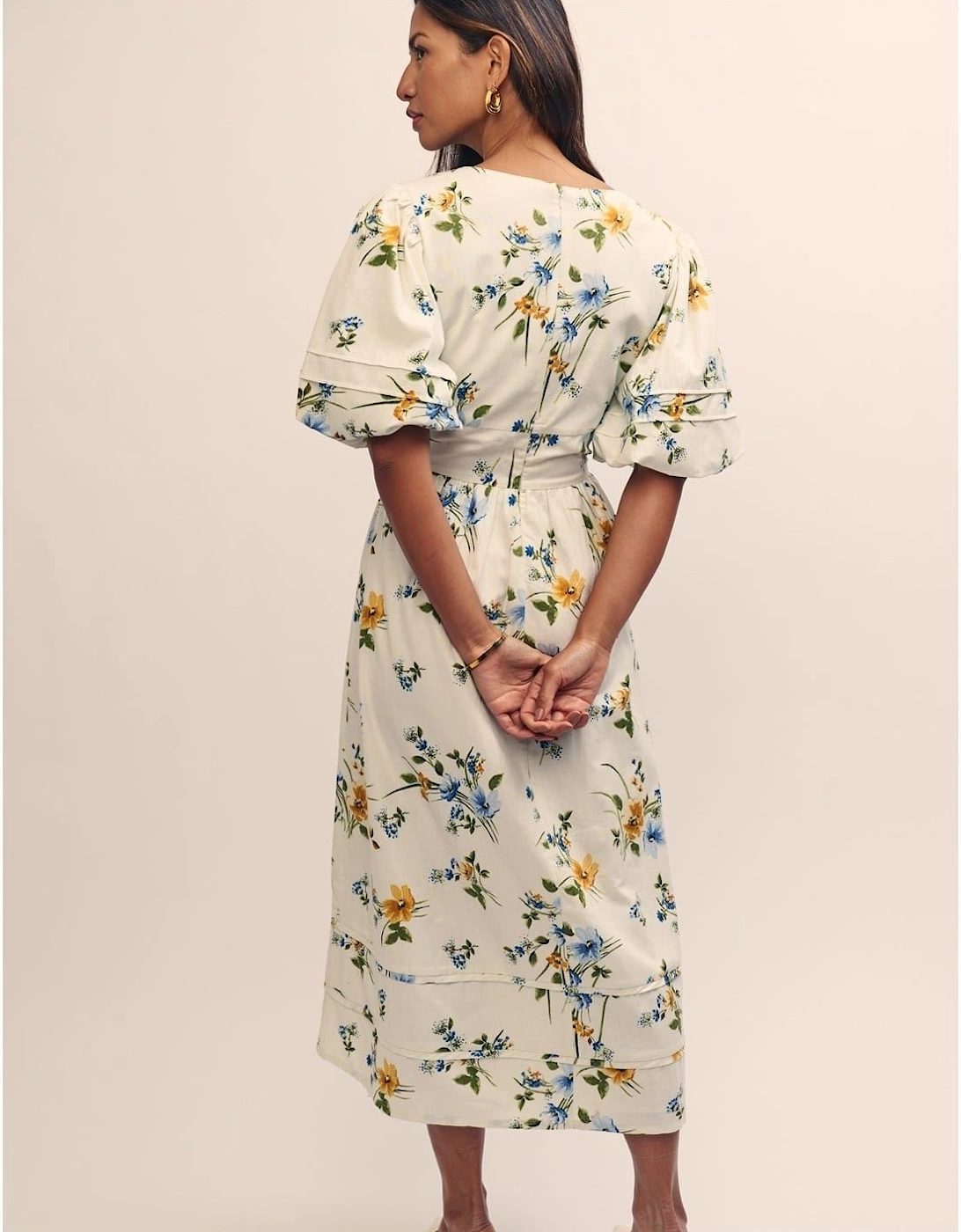 Clover V-Neck Midi Dress