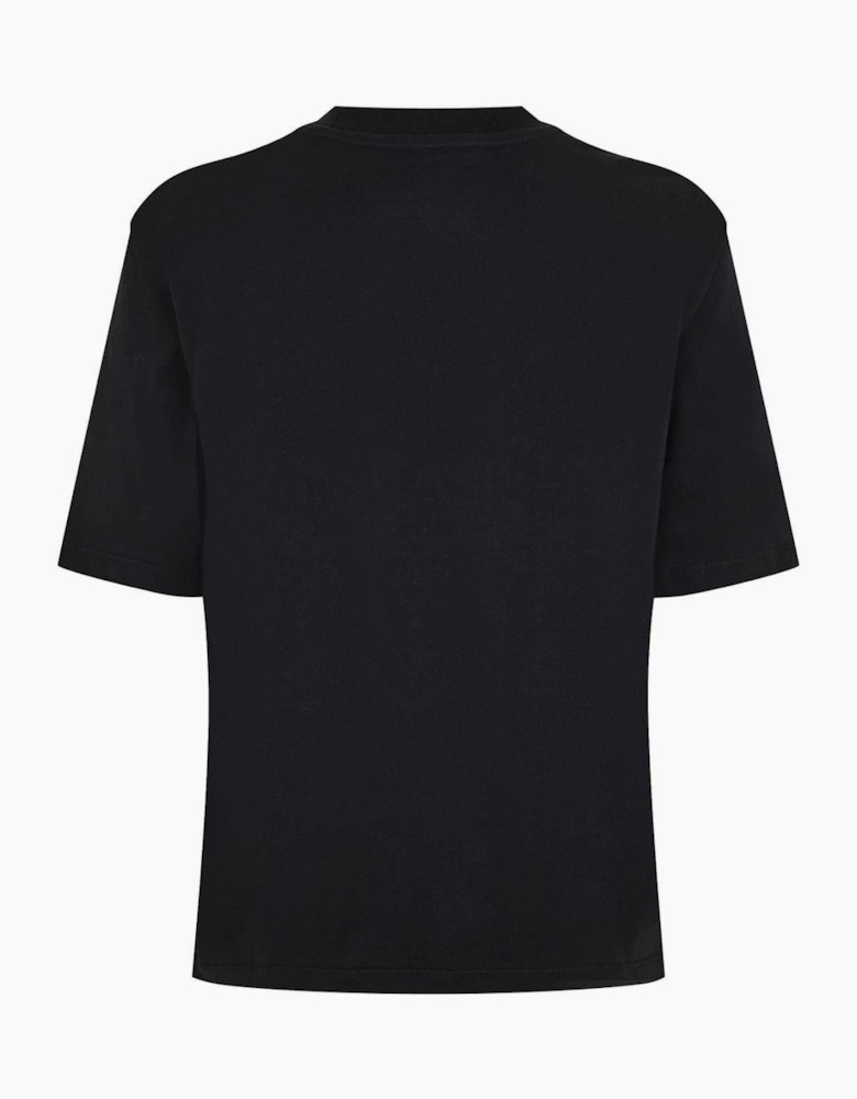 Cropped Crew Neck Relaxed Fit T-Shirt