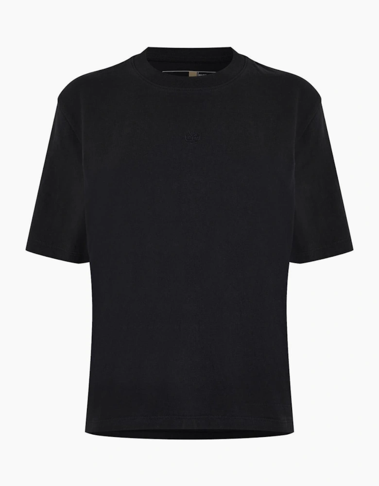 Cropped Crew Neck Relaxed Fit T-Shirt