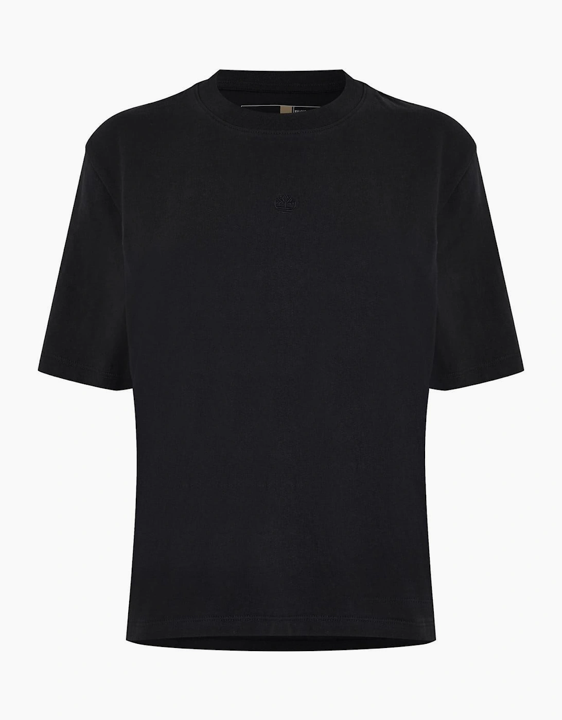 Cropped Crew Neck Relaxed Fit T-Shirt, 5 of 4
