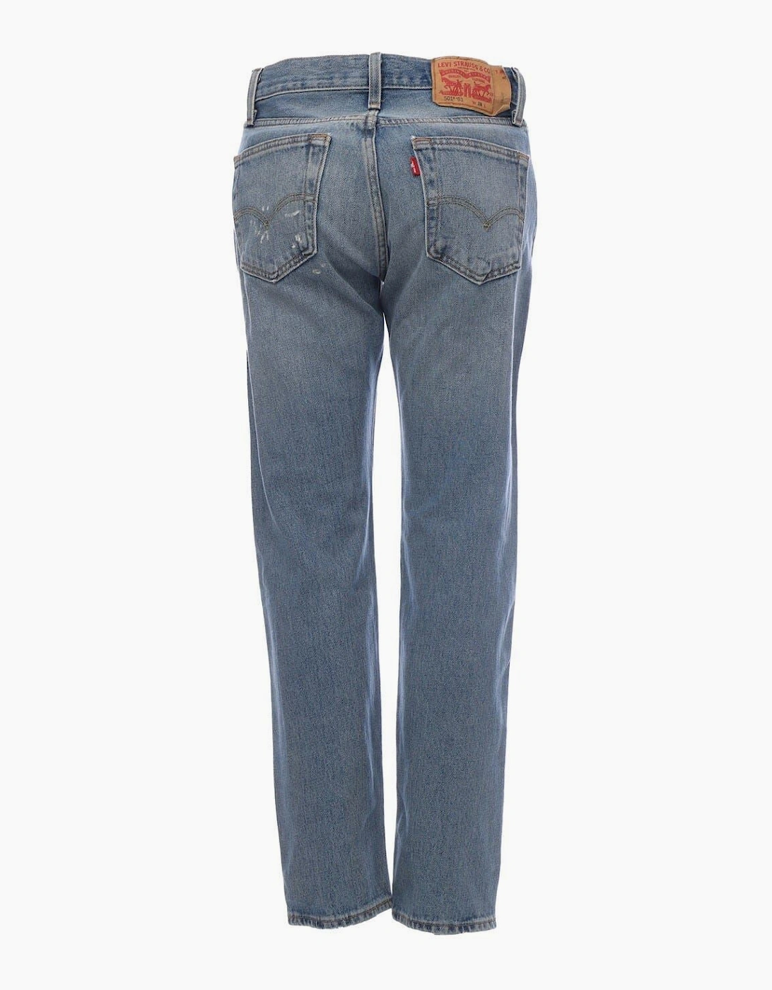 501 Distressed Crop Jeans
