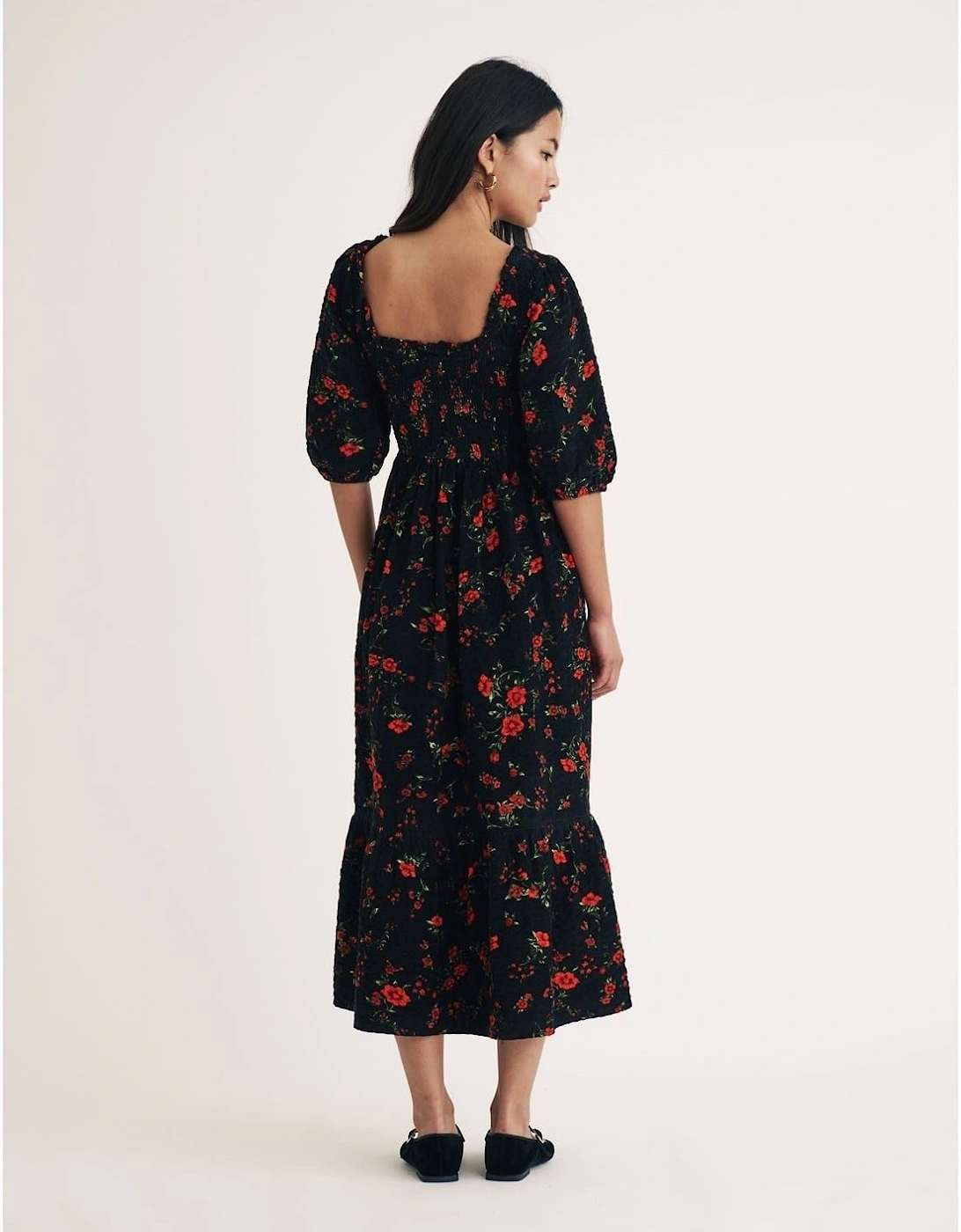 Elsa Square Neck Midi Dress